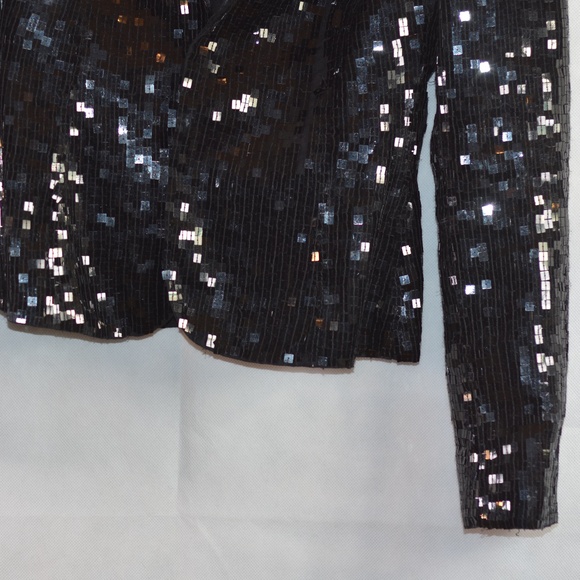 guess Black Sequin Jacket SZ S/P - Picture 4 of 9